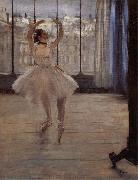 Edgar Degas Dancer in ther front of Photographer oil painting reproduction
